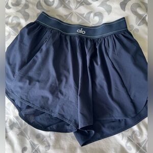ALO Yoga Navy Athletic Shorts